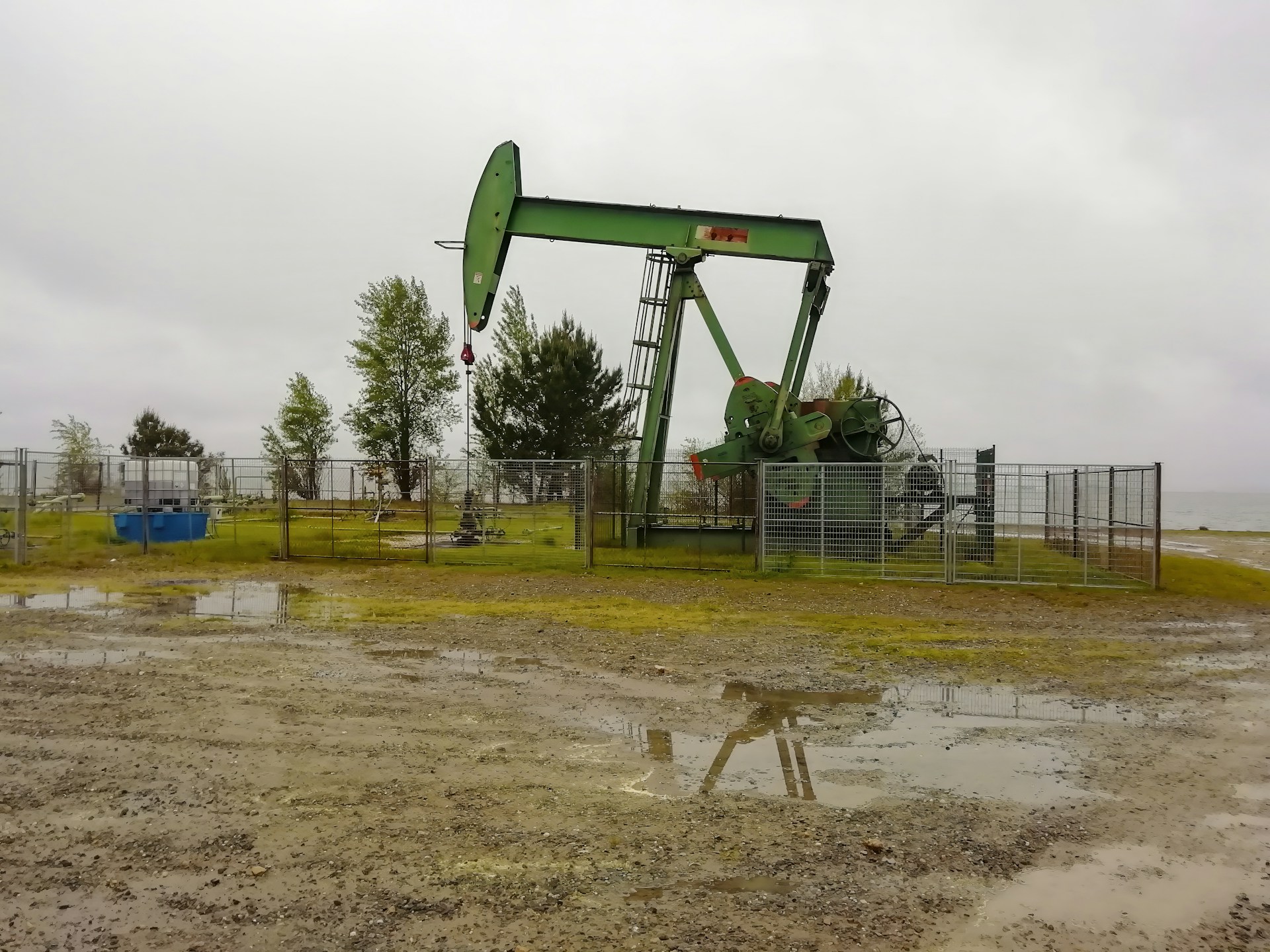 Pumpjacks on an operating oil field